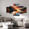 Mystic Emerald Bay 5 panel Canvas