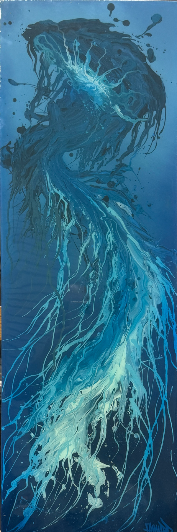 Blue Jelly 12x36  Unframed