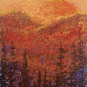 Orange Tequila Sunrise 18x36