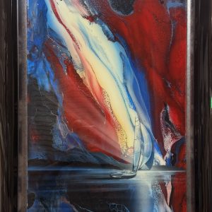 Red Summer 18x36   26x43 Framed