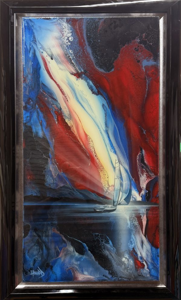 Red Summer 18x36   26x43 Framed