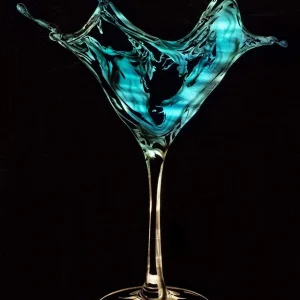 mini martini splash blue