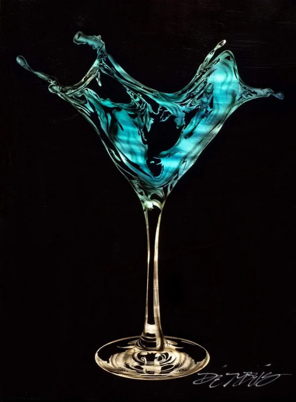 mini martini splash blue