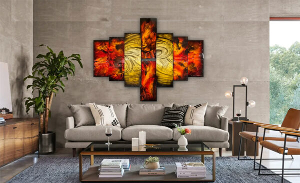 Diamond 8 Panel Abstract